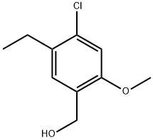 4-Chloro-5-ethyl-2-methoxybenzenemethanol Structure