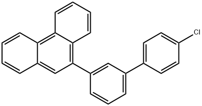 9-(4'-chloro-[1,1'-biphenyl]-3-yl)phenanthrene Structure