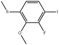 2-Fluoro-1-iodo-3-methoxy-4-(methylthio)benzene 化学構造式