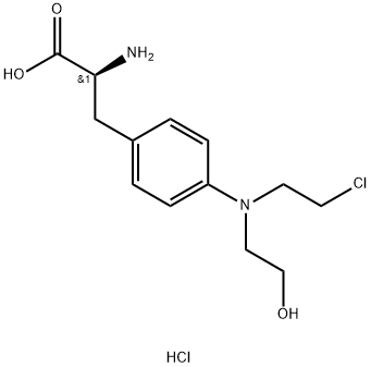 化合物 MONOHYDROXY MELPHALAN HYDROCHLORIDE 结构式