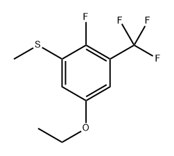 (5-ethoxy-2-fluoro-3-(trifluoromethyl)phenyl)(methyl)sulfane 化学構造式