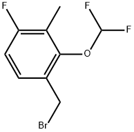 1-(Bromomethyl)-2-(difluoromethoxy)-4-fluoro-3-methylbenzene Structure