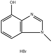 1-Methyl-1H-1,3-benzodiazol-4-ol Hydrobromide Struktur