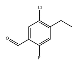 5-chloro-4-ethyl-2-fluorobenzaldehyde Structure