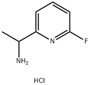 1-(6-氟吡啶-2-基)乙胺盐酸盐,2707766-20-7,结构式