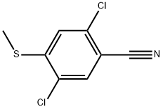 2,5-Dichloro-4-(methylthio)benzonitrile,2707795-04-6,结构式