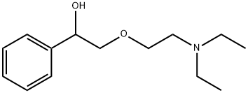 2-[2-(ジエチルアミノ)エトキシ]-1-フェニルエタノール 化学構造式