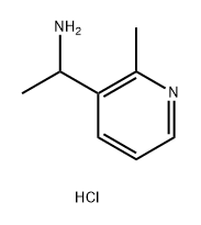 3-Pyridinemethanamine, α,2-dimethyl-, hydrochloride (1:1) Structure