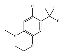 (5-chloro-2-ethoxy-4-(trifluoromethyl)phenyl)(methyl)sulfane Struktur