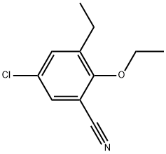 5-Chloro-2-ethoxy-3-ethylbenzonitrile Struktur