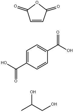 1,4-Benzenedicarboxylic acid,polymer with 2,5-furandione and 1,2-propanediol Struktur