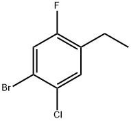 1-bromo-2-chloro-4-ethyl-5-fluorobenzene 结构式