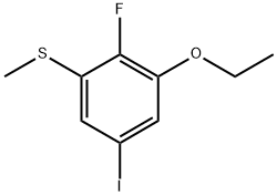 (3-Ethoxy-2-fluoro-5-iodophenyl)(methyl)sulfane Struktur