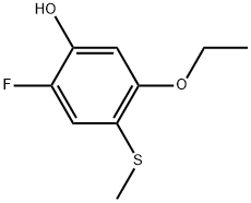 5-Ethoxy-2-fluoro-4-(methylthio)phenol Structure