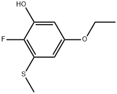 5-Ethoxy-2-fluoro-3-(methylthio)phenol Structure
