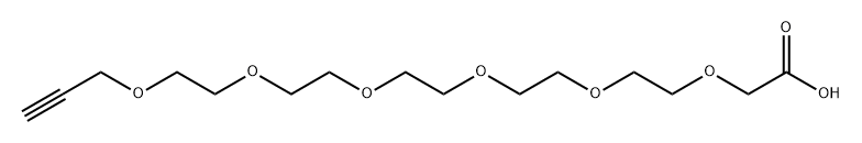 炔-六聚乙二醇-乙酸,2708278-07-1,结构式