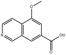 5-甲氧基异喹啉-7-羧酸, 2708282-27-1, 结构式
