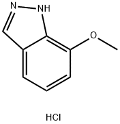 1H-Indazole, 7-methoxy-, hydrochloride (1:1),2708282-33-9,结构式