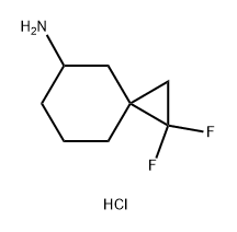 1,1-Difluoro-spiro[2.5]oct-5-ylamine hydrochloride,2708283-48-9,结构式