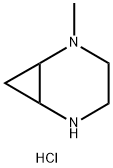 2,5-Diazabicyclo[4.1.0]heptane, 2-methyl-, hydrochloride (1:2) Structure