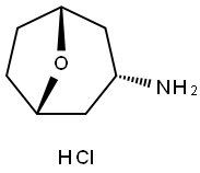 8-Oxabicyclo[3.2.1]octan-3-amine, hydrochloride (1:1), (3-endo)- Structure