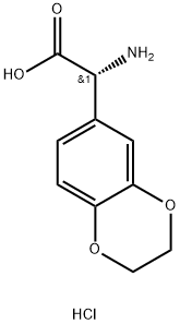 (R)-2-amino-2-(2,3-dihydrobenzo[b][1,4]dioxin-6-yl)aceticacid hydrochloride,2708342-21-4,结构式