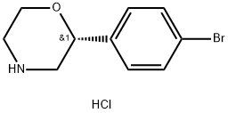 (R)-2-(4-溴苯基)吗啉盐酸盐 结构式