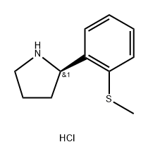 Pyrrolidine, 2-[2-(methylthio)phenyl]-, hydrochloride (1:1), (2R)- Struktur