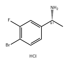 (R)-1-(4-溴-3-氟苯基)乙胺盐酸盐 结构式