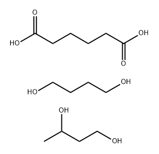 Hexanedioic acid, polymer with 1,3-butanediol and 1,4-butanediol Struktur