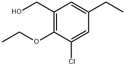 (3-chloro-2-ethoxy-5-ethylphenyl)methanol Structure