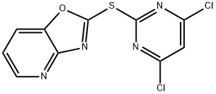 2-(4,6-Dichloro-2-pyrimidinyl)thiooxazolo4,5-bpyridine Structure