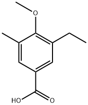 3-ethyl-4-methoxy-5-methylbenzoic acid Struktur