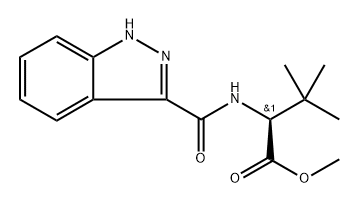 Methyl (S)-2-(1H-indazole-3-carboxamido)-3,3-dimethylbutanoate 结构式