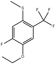 (5-Chloro-4-ethoxy-2-(trifluoromethyl)phenyl)(methyl)sulfane,2709834-81-9,结构式