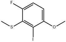 (6-Fluoro-2-iodo-3-methoxyphenyl)(methyl)sulfane Structure