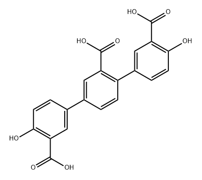 4,4'-二羟基-[1,1'-:4'-,1'-三苯基]-2',3'-三羧酸,2710283-10-4,结构式