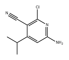 6-amino-2-chloro-4-isopropylnicotinonitrile 结构式