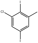 1-chloro-2,5-diiodo-3-methylbenzene 化学構造式