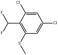 1,5-Dichloro-2-(difluoromethyl)-3-(methylthio)benzene Structure