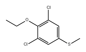 (3,5-Dichloro-4-ethoxyphenyl)(methyl)sulfane Struktur