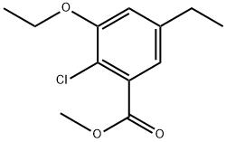 Methyl 2-chloro-3-ethoxy-5-ethylbenzoate Structure