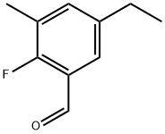 5-Ethyl-2-fluoro-3-methylbenzaldehyde Struktur