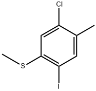 (5-Chloro-2-iodo-4-methylphenyl)(methyl)sulfane Structure