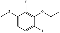 (3-Ethoxy-2-fluoro-4-iodophenyl)(methyl)sulfane Struktur