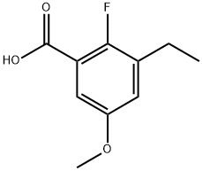 3-Ethyl-2-fluoro-5-methoxybenzoic acid Structure