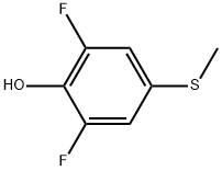 2,6-Difluoro-4-(methylsulfanyl)phenol 结构式