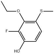 3-Ethoxy-2-fluoro-4-(methylthio)phenol 结构式