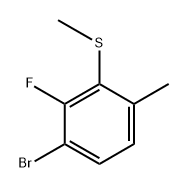 (3-Bromo-2-fluoro-6-methylphenyl)(methyl)sulfane,2710969-96-1,结构式