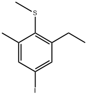 (2-ethyl-4-iodo-6-methylphenyl)(methyl)sulfane Struktur